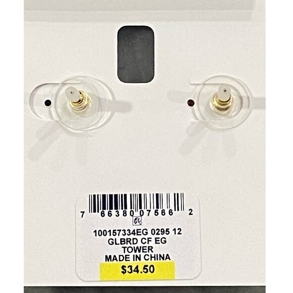 CHARTER CLUB Gold-Tone Braided Stud Earrings - Picture 3 of 3